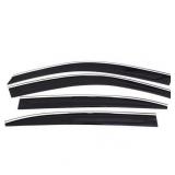 Ventshade 794082 Ventvisor Low Profile Side Window Deflector with Chrome Trim for 2015-2019 Cadillac Escalade ESV