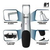 Wahl Groomsman Rechargeable Beard Trimming kit for Mustaches, Hair, Nose Hair, and Light Detailing and Grooming with Bonus Wet/Dry Electric Nose Trimmer â Model 5622
