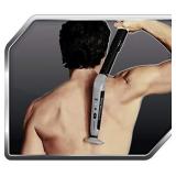 PLATINUM PRO by MANGROOMER New Back Shaver with 3 Shock Absorber Flex Heads, Power Hinge, Extreme Reach Handle & Bonus Case! (Generation 8.0)