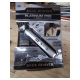 PLATINUM PRO by MANGROOMER New Back Shaver with 3 Shock Absorber Flex Heads, Power Hinge, Extreme Reach Handle & Bonus Case! (Generation 8.0)