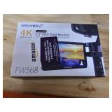 FEELWORLD FW568 V2 5.5 inch DSLR Camera Field Monitor with Waveform LUTs Video Peaking Focus Assist Small Full HD 1920x1152 IPS with 4K HDMI 8.4V DC Input Output Include Tilt Arm