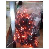 Twinkle Star 66ft 200 LED Halloween String Lights UL Safe Certified Outdoor Fairy Lights Plug in, Expandable Green Wire Clear Bulbs Mini Lights 8 Modes, Christmas Wedding Party Decoration, Orange