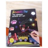 Scratch Paper Art Set - 50 PCS Rainbow Magic Scratch Paper, Rainbow scratch paper Black Kids Birthday Gifts, with 5 PCS Wooden Stylus & Dinosaur stickers, for Party Children