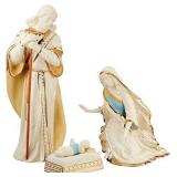 Lenox 6238430 First Blessing Nativity 3-Piece Holy Family Figurine Set
