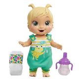 Baby Alive Baby Gotta Bounce Doll, Frog Outfit, Bounces with 25+ SFX and Giggles, Drinks and Wets, Blonde Hair Toy for Kids Ages 3 and Up