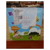 MAGIFIRE Wooden Toddler Puzzles Gifts Toys for 1 2 3 Year Old Boys Girls Baby Infant Kid Learning Educational 6 Animal Shape Jigsaw Eco Friendly Child Kid Montessori Stem Travel Toy