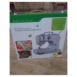 Actume Portable Sewing Machine Multi-Functional Electric Household Mending Machine with Pedals, Adjustable Small Lightweight Sewing Tool Kit for Beginner Household Home DIY (12 Stitches, 2 Speeds)