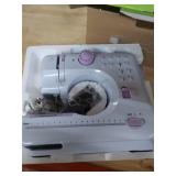 Actume Portable Sewing Machine Multi-Functional Electric Household Mending Machine with Pedals, Adjustable Small Lightweight Sewing Tool Kit for Beginner Household Home DIY (12 Stitches, 2 Speeds)