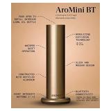 AromaTech AroMini BT Bluetooth Essential Oil Nebulizing Diffuser For Aromatherapy and Scent Diffusing In Gold