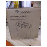 8-Sheet Strip Cut Home Paper Shredder,bonsaii CD and Credit Card Office Shredder Machine with Overheat and Overload Protection,3.5 Gallons Wastebasket,Black (S120-C)