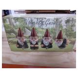 Four Naughty Gnomes Set of 4 Home Decor Statues 4 Inch