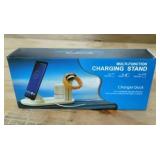 Multi-Function Charging Stand, 3 in 1 Rotatable Charger Dock Wireless Charger Pad for QI-Enabled Phone, iWatch/AirPods Charger