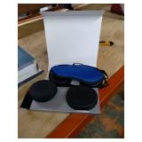 Hibermate Ear Muffs for Sleeping. Luxury Eye Mask with Ear Muffs for Sleep (Dark Navy)