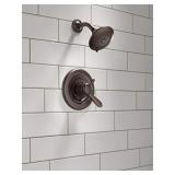 Delta Faucet Lahara 17 Series Dual-Function Shower Trim Kit with 5-Spray Touch-Clean Shower Head, Venetian Bronze T17238-RB (Valve Not Included)