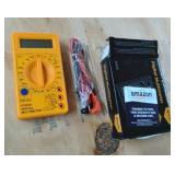 HILTEX 40508 Digital Multimeter | Diode And Transistor Tester | AC/DC Volt Test | Test Probes | Voltmeter | Multitester |Volt/OHM Meter (VOM)