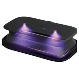 HoMedics UV Clean Phone Sanitizer, UV Light Sanitizer, Fast Germ Sanitizer for Cell Phone, Makeup Tools, Credit Cards, Keys, Glasses, Kills 99.9% of Bacteria & Viruses, Black