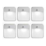 Mr. Beams MB726 Battery Powered Motion Sensing LED Stick Anywhere Night Light, 6-Pack, White, 6 Count