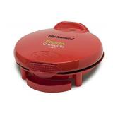 Elite Gourmet EQD-118 Non-Stick Electric, Mexican Taco Tuesday Quesadilla Maker, Easy-Slice 6-Wedge, Grilled Cheese (Red)