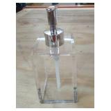 OLAJUNE Acrylic Emulsion Soap Dispenser, refillable Hand soap, Liquid soap,Homemade Cleansing Aromatherapy Lotion etc,Suitable for Bathroom, Kitchen,Dressing Table 12 oz(1 Bottle)