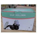 Universal Cup Holder with a Hook LANEYLI Stroller Cup Holder Bike Bottle Holder Large Caliber Designed 360 Degrees Rotation Fit for Baby Stroller, Bicycle, Wheelchair, Walker, Trolleys