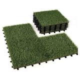 16-PCS Artificial Grass Turf Tile (1x1 ft, 1 in Pile Height) Grass Tiles - Soft Pet Turf Grass Mat, Artificial Grass Tiles Interlocking Self - Garden Flooring DÃ©cor