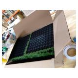 16-PCS Artificial Grass Turf Tile (1x1 ft, 1 in Pile Height) Grass Tiles - Soft Pet Turf Grass Mat, Artificial Grass Tiles Interlocking Self - Garden Flooring DÃ©cor