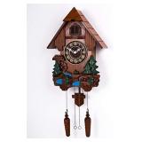 Polaris Clocks German Style Clock with Pendulum (Multi Color, Water Mill-2)