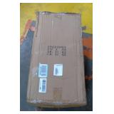 Econoco - Black Multi-Fit 12â Deep Wire Basket for Slatwall, Pegboard or Gridwall (Set of 6) Metal Semi-Gloss Basket, Black