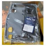 Support Plus Walker Tray Table - Mobility Accessory with Non-Slip Mat, Cup Holders Fits Most Standard Walkers (21"x16") - Gray