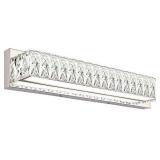 ZUZITO Crystal Dimmable Bathroom Vanity Lighting Fixtures 7500 Modern LED Vanity Lights Over Mirror White Light