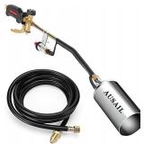 Propane Torch Weed Burner,Blow Torch,Heavy Duty,High Output 700,000 BTU,Flamethrower with Turbo Trigger Push Button Igniter and 9.8 FT Hose for Roof Asphalt,Ice Snow,Road Marking,Charcoal