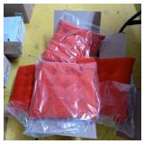 Set of 4 Dining Chair Cushions Square Seat Pads for Kitchen Dining Office Living Room Patio (Red)