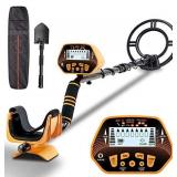 SUNPOW Metal Detector for Adults & Kids, High Accuracy Metal Detector, LCD Display with Adjustable Light, Pinpoint Function & DISC Mode, 10 Inch Waterproof Search Coil, Multiple Audio Prompts