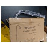 GOFORWILD Shepherd Hook 2 Pack Black, 33 inches Tall, Made of Premium Metal for Garden Decor, Plant Hanger, Lantern Hook, Solar Light Hanging