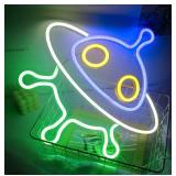 Alien Spaceship Neon Signs LED Neon Lights UFO Neon Light Sign 16