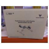 Vaunn Medical Under Desk Bike Pedal Exerciser with Electronic Display for Legs and Arms Workout (Fully Assembled Folding Exercise Pedaler, no Tools Required)