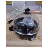 Dash Rapid Egg Cooker: 6 Egg Capacity Electric Egg Cooker for Hard Boiled Eggs, Poached Eggs, Scrambled Eggs, or Omelets with Auto Shut Off Feature - Black