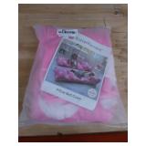 Butterfly Craze Pillow Bed Floor Lounger Cover - Perfect for Pillow Recliners & Kid Beds for Reading Playing Games or at a Sleepover or Slumber Party - Light Pink Polka Dot, Queen