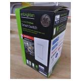 Enbrighten Z-Wave Smart Rocker Light Switch with QuickFit and SimpleWire, 3-Way Ready, Works with Alexa, Google Assistant, ZWave Hub Required, Repeater/Range Extender, White & Light Almond, 46201