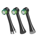 Waterpik Triple Clean Complete Care Replacement Brush Heads, Black, OTRB-3WB, 3 Count