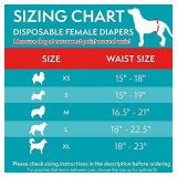 Simple Solution Disposable Dog Diapers for Female Dogs | Super Absorbent Leak-Proof Fit | Large | 12 Count (Pack of 1)