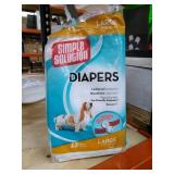 Simple Solution Disposable Dog Diapers for Female Dogs | Super Absorbent Leak-Proof Fit | Large | 12 Count (Pack of 1)