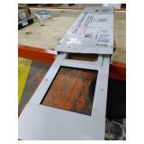 Ideal Pet Products Aluminum Sash Cat Flap Pet Door Small White 1.25" x 33" x 10.63"