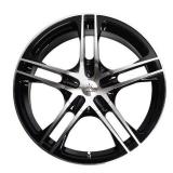 Verde Custom Wheels Protocol Black Wheel with Machined Face and Lip (17x7"/6x5")