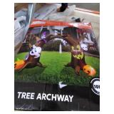 Joiedomi 8 FT Halloween Inflatable Scary Tree Archway with Build-in LEDs Blow Up Inflatables for Halloween Party Indoor, Outdoor, Yard, Garden, Lawn Decorations
