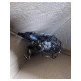 3-Light Industrial Bathroom Vanity Lights, Farmhouse Wall Light Fixture, Metal Cage Wall Sconce, Vintage Porch Wall Lamp for Mirror Cabinets, Kitchen, Living Room, Workshop