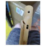 Bamboo Shower Bench Bathroom Stool, Spa Bath Shower Stool with Storage Shelf, Wood Bench for Indoor Outdoor Use