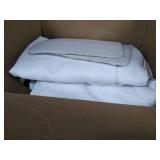 Blackout Curtains - White (not measured)