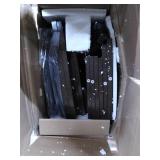 HOOBRO Set of 2 Narrow End Table, 2-Tier Nightstand with Drawer and Shelf, Side Table for Small Spaces, Stable and Sturdy, Wood Look Accent Table in Bedroom, Walnut Color and Black BY04BZP201