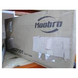 HOOBRO Set of 2 Narrow End Table, 2-Tier Nightstand with Drawer and Shelf, Side Table for Small Spaces, Stable and Sturdy, Wood Look Accent Table in Bedroom, Walnut Color and Black BY04BZP201